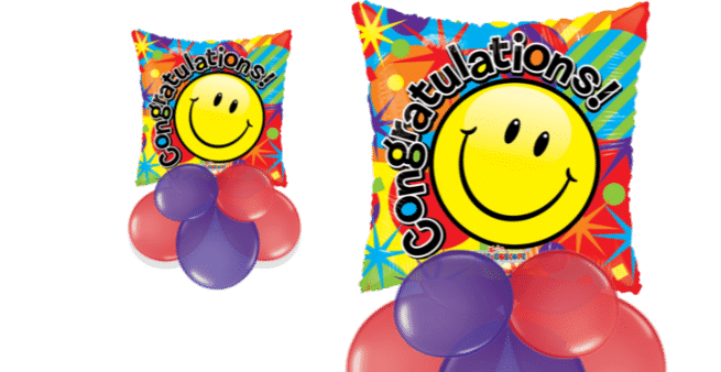 Congratulations Smiling Celebration Balloon