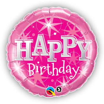 Birthday Pink Bright Stars