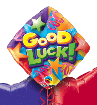 Good Luck Colourful Explosion Balloon