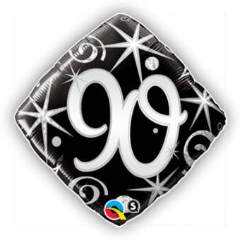 90th Black and Silver Diamond