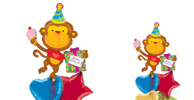 Birthday Monkey Balloon