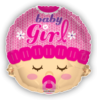 Baby Girl Head Shape Balloon