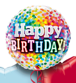 Happy Birthday Confetti Balloon