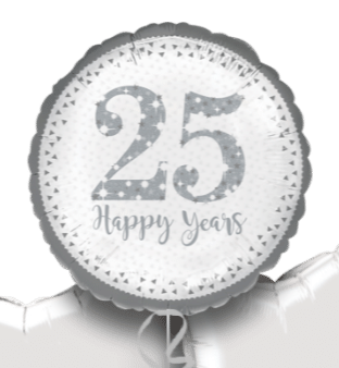 Sparkling 25th Anniversary Balloon
