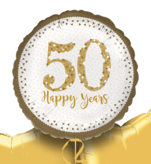 Sparkling 50th Anniversary Balloon