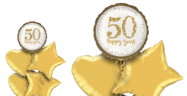 Sparkling 50th Anniversary Balloon