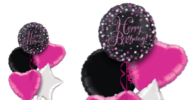 Pink Sparkle Birthday Balloon