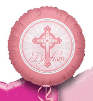 Baptism Pink Balloon