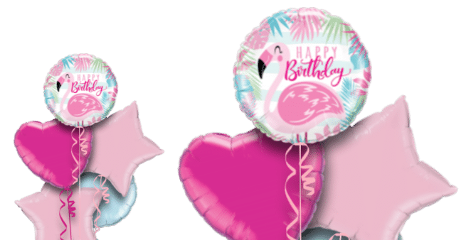 Happy Birthday Flamingo Balloon