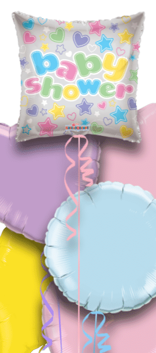 Baby Shower Stars and Hearts Balloon