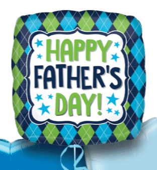 Happy Fathers Day Diamonds Balloon