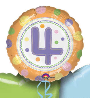 SpotOn 4th Happy Birthday Balloon