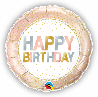 Birthday Metallic Dots