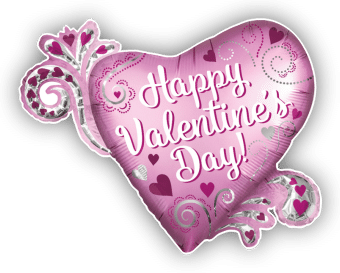 Happy Valentines Day Heart Satin