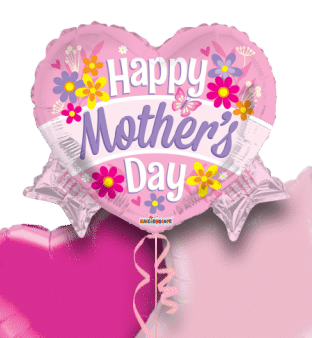 Mothers Day Heart with Bow Balloon