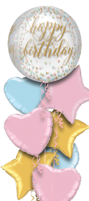 Happy Birthday Script Orbz Balloon