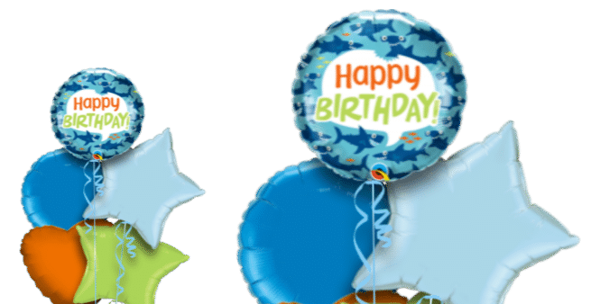 Birthday Fun Sharks Balloon
