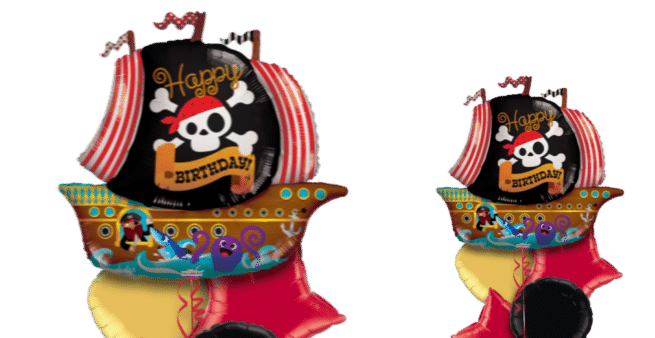 Happy Birthday Pirate Ship Balloon