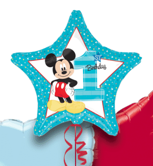 Mickey Mouse 1st Birthday Star Balloon