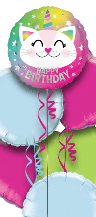 Caticorn Happy Birthday Balloon