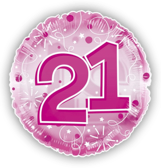 Jumbo Pink Streamers 21st Birthday