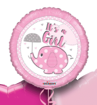 Its a Girl Elephant Balloon