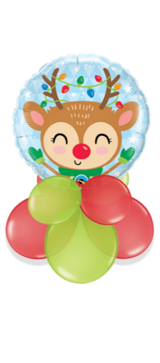 Smiling Rudolph Balloon