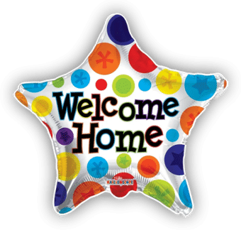 Welcome Home Star Balloon