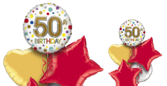 50th Birthday Spots Balloon