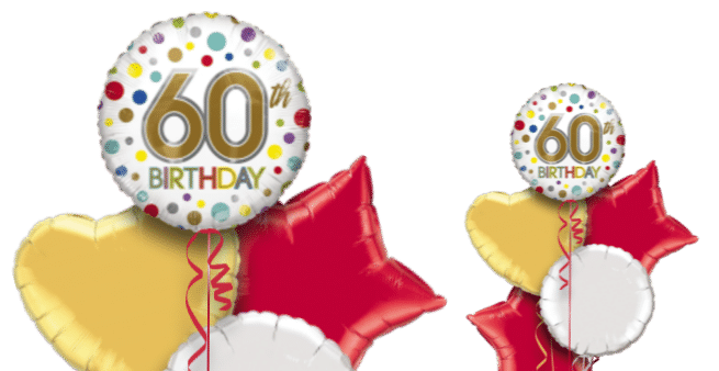 60th Birthday Spots Balloon