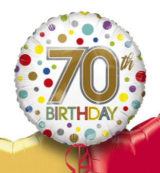 70th Birthday Spots Balloon