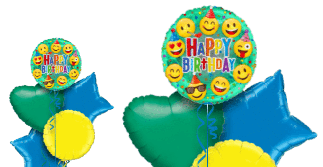 Smiling Emoji Happy Birthday Balloon