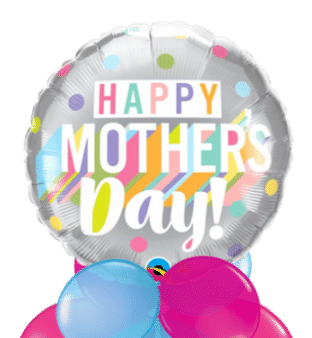 Mothers Day Colourful Dots Balloon