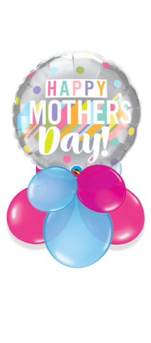 Mothers Day Colourful Dots Balloon