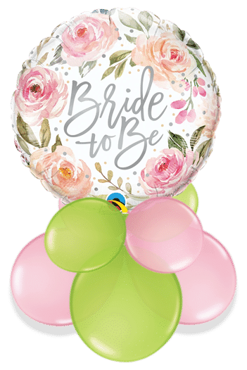 Floral Bride To Be Air Filled Display