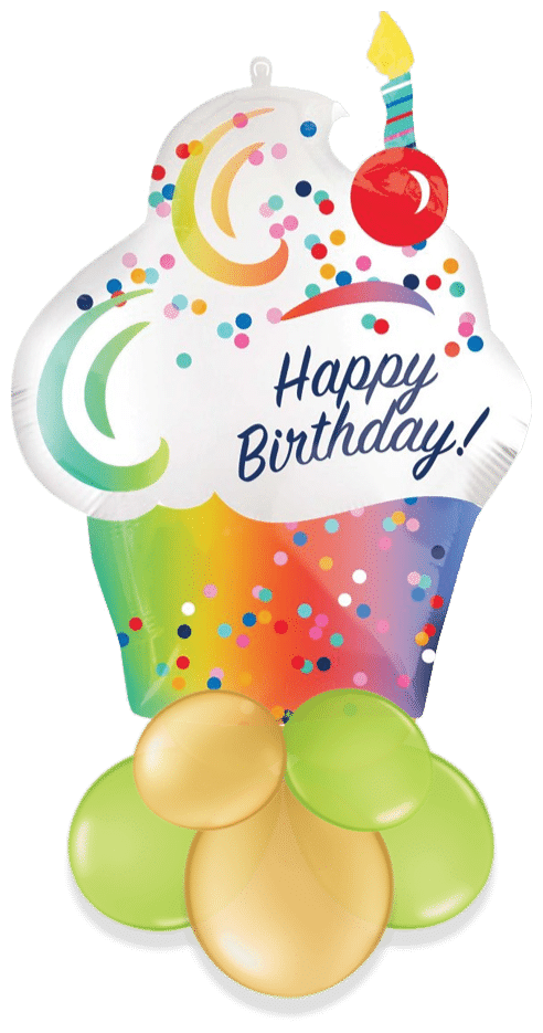 Birthday Cupcake Air Filled Display