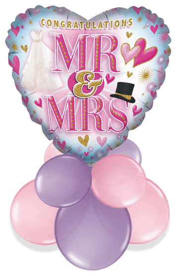 Congratulations Mr and Mrs Air Filled Display