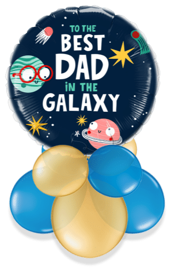 Best Dad in the Galaxy Air Filled Display