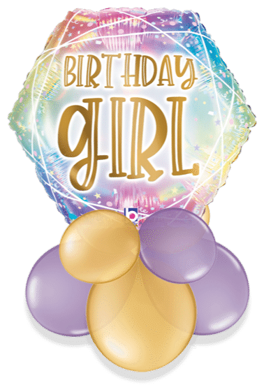 Birthday Girl Opal  Air Filled Display