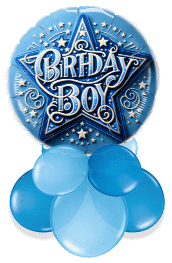Birthday Boy Star Air Filled Display