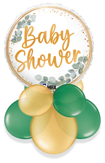Baby Shower Gold Leaf Air Filled Display