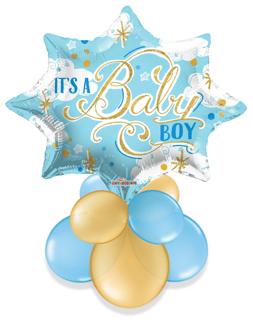 It's a Baby Boy Star Air Filled Display