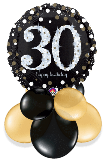 Glimmer Confetti 30th Birthday  Air Filled Display