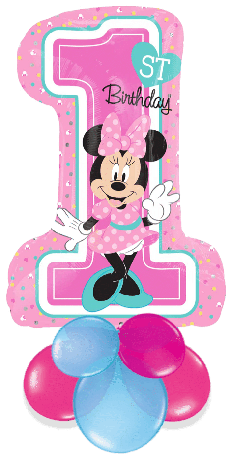 Minnie Mouse 1st Birthday Air Filled Display