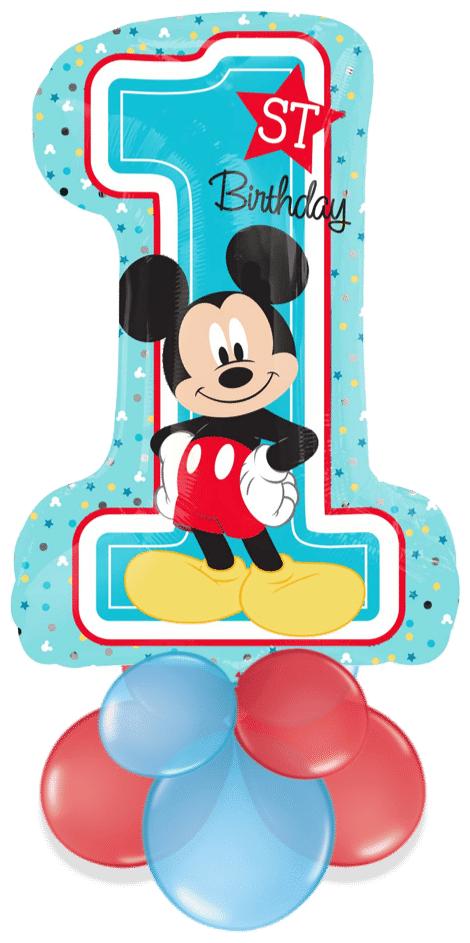 Mickey Mouse 1st Birthday Air Filled Display