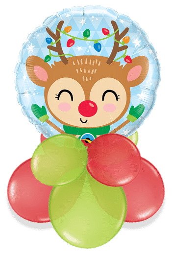 Smiling Rudolph Air Filled Display