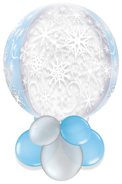 Snowflake Orbz Air Filled Display