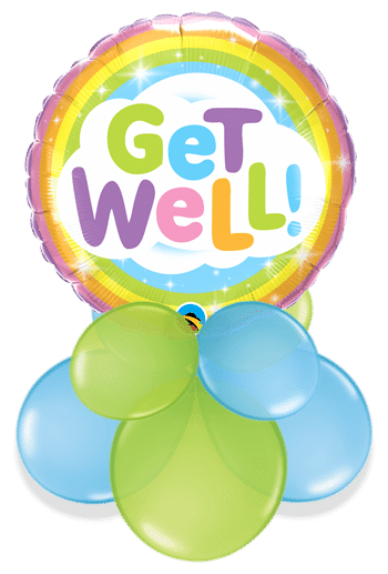 Get Well Rainbow Air Filled Display