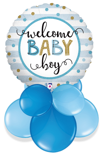 Welcome Baby Boy Air Filled Display