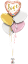 Love Rose Gold Glitter Balloon